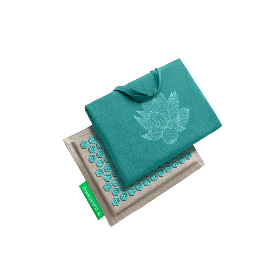 Pranamat Mini + Big Bag Natural & Turquoise