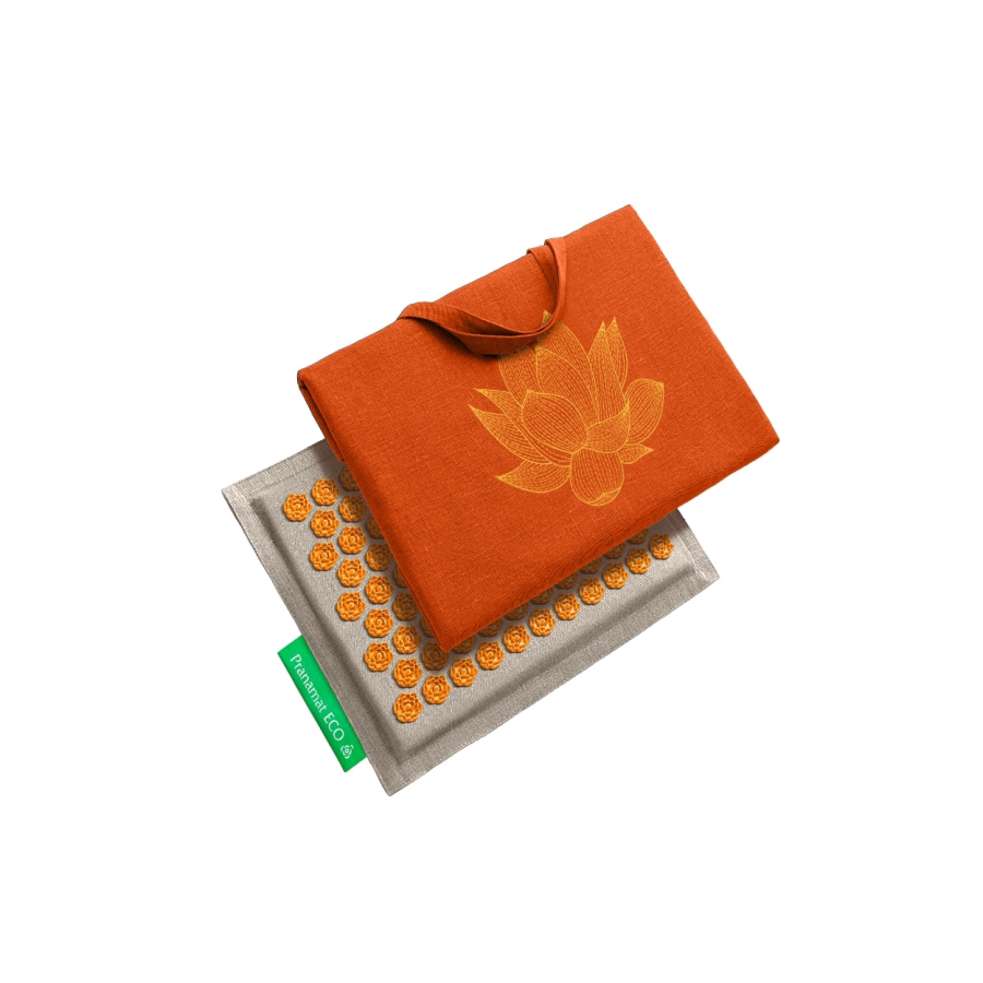 Pranamat Mini + Big Bag Natural & Orange
