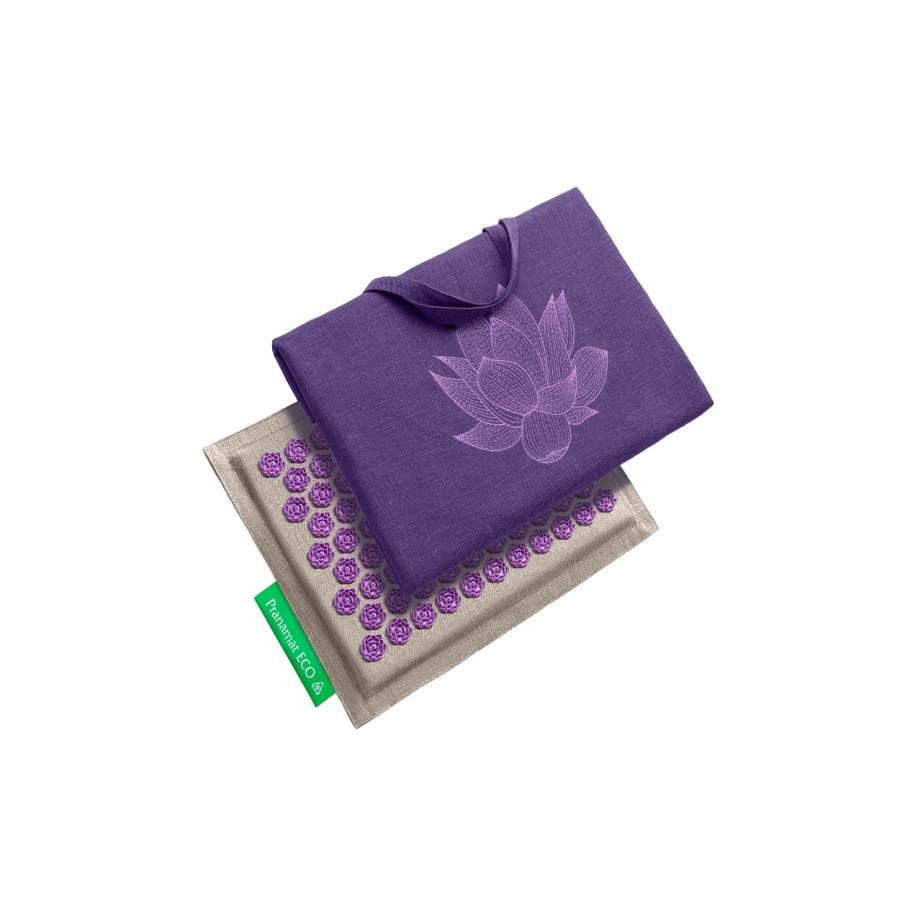 Pranamat Mini + Big Bag Natural & Violet